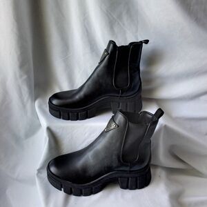 Guess Black Chunky Ankle Boots